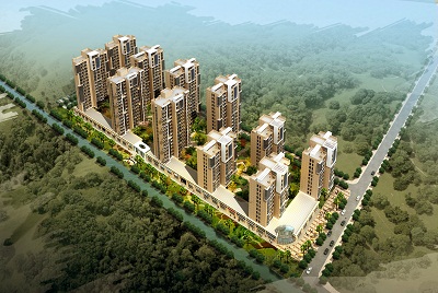 建設公司承建的隨州錦繡大地效果圖