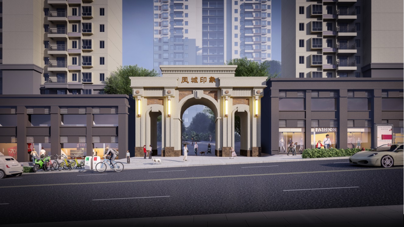 羅田鳳城印象門樓